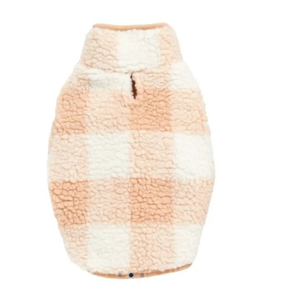 Old Navy Rib-Paneled Gingham Sherpa Jacket